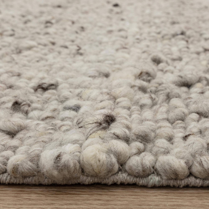 Rug Adler plain light grey and silver 160x230 cm
