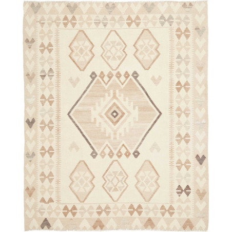 Tappeto Kilim Afghanistan 150x186 Crema Beige M