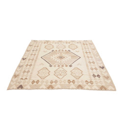 Tappeto Kilim Afghanistan 150x186 Crema Beige M