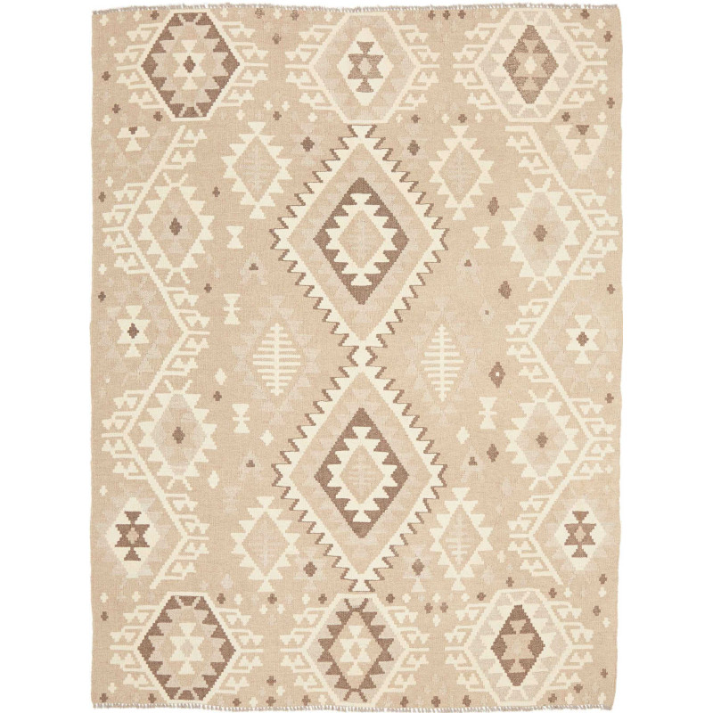 Tappeto Kilim Afghanistan 154x198 Beige Marrone
