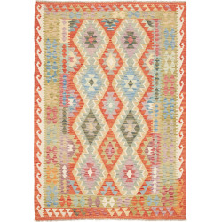 Tappeto Kilim Afghanistan 153x217 Arancione Ter