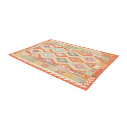Tappeto Kilim Afghanistan 153x217 Arancione Ter