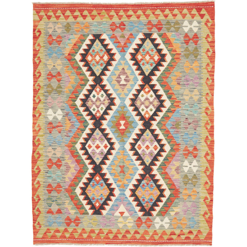 Tappeto Kilim Afghanistan 149x197 Multicolore A