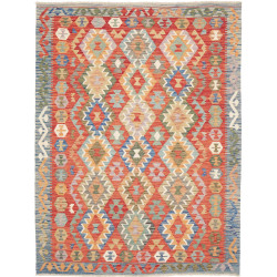 Tappeto Kilim Afghanistan 154x201 Terracotta Bl