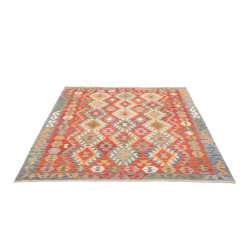 Tappeto Kilim Afghanistan 154x201 Terracotta Bl