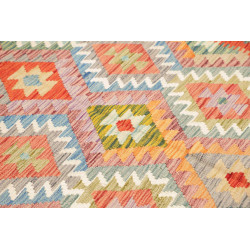 Tappeto Kilim Afghanistan 156x193 Rosso Arancio