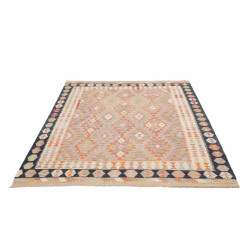 Tappeto Kilim Afghanistan 158x198 Beige Arancio