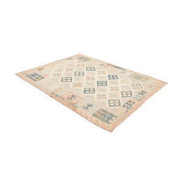 Tappeto Kilim Afghanistan 152x199 Beige Blu Cor