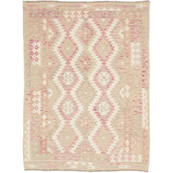 Tappeto Kilim Afghanistan 146x196 Beige Rosa Cr