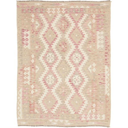 Tappeto Kilim Afghanistan 146x196 Beige Rosa Cr