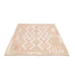 Tappeto Kilim Afghanistan 146x196 Beige Rosa Cr