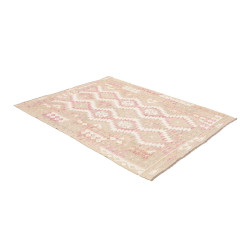 Tappeto Kilim Afghanistan 146x196 Beige Rosa Cr