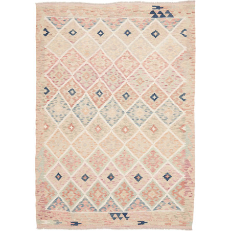Tappeto Kilim Afghanistan 150x210 Beige Rosato