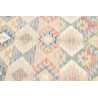 Tappeto Kilim Afghanistan 157x190 Crema Blu Pas
