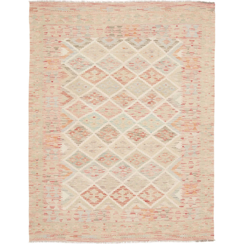 Tappeto Kilim Afghanistan 148x191 Beige Rosa Pe