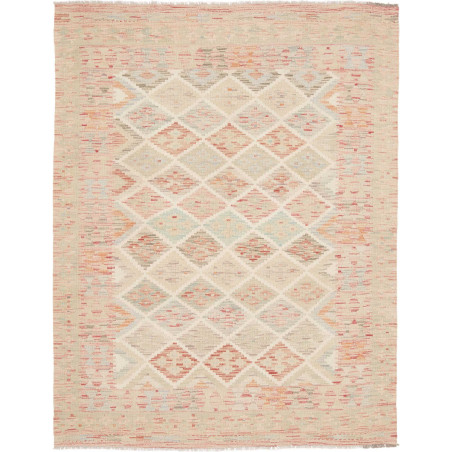 Tappeto Kilim Afghanistan 148x191 Beige Rosa Pe