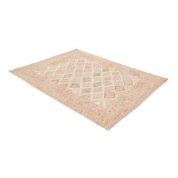 Tappeto Kilim Afghanistan 148x191 Beige Rosa Pe