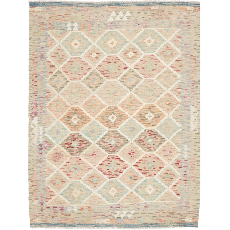 Tappeto Kilim Afghanistan 151x197 Beige Corallo