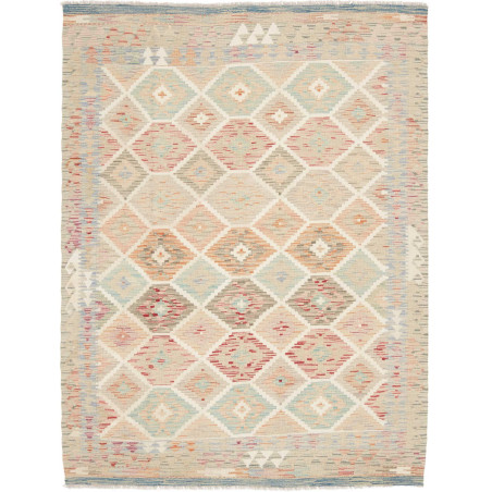 Tappeto Kilim Afghanistan 151x197 Beige Corallo