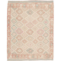 Tappeto Kilim Afghanistan 150x190 Beige Rosa Az
