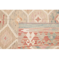 Tappeto Kilim Afghanistan 150x190 Beige Rosa Az