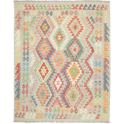 Tappeto Kilim Afghanistan 161x195 Verde Acqua R