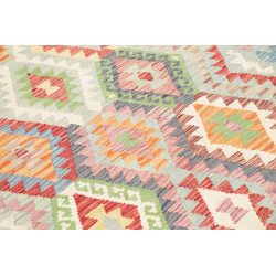 Tappeto Kilim Afghanistan 161x195 Verde Acqua R