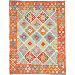 Tappeto Kilim Afghanistan 150x194 Arancione Azz