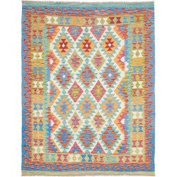 Tappeto Kilim Afghanistan 152x196 Blu Cielo Ara