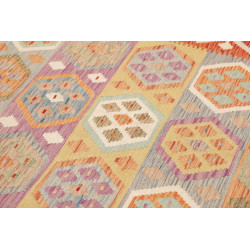 Tappeto Kilim Afghanistan 200x303 Rosso Arancio