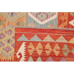 Tappeto Kilim Afghanistan 200x303 Rosso Arancio