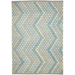 Tappeto Kilim Afghanistan 207x294 Azzurro Turch