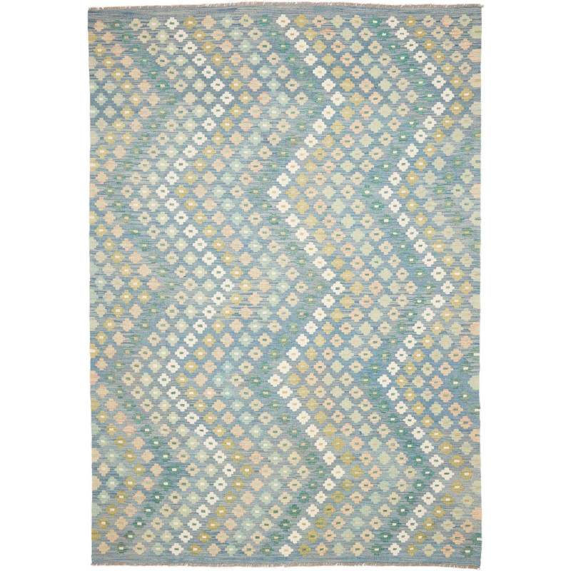 Tappeto Kilim Afghanistan 207x294 Azzurro Turch