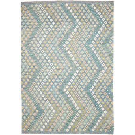 Tappeto Kilim Afghanistan 207x294 Azzurro Turch