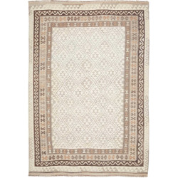 Tappeto Kilim Afghanistan 205x302 Avorio Beige