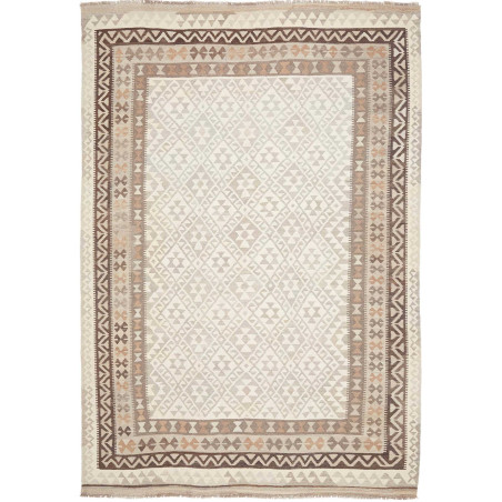 Tappeto Kilim Afghanistan 205x302 Avorio Beige