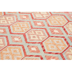 Tappeto Kilim Afghanistan 203x295 Rosa Celeste