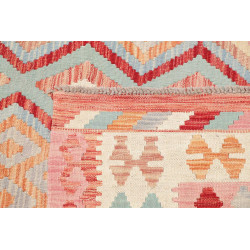 Tappeto Kilim Afghanistan 203x295 Rosa Celeste