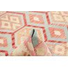 Tappeto Kilim Afghanistan 203x295 Rosa Celeste