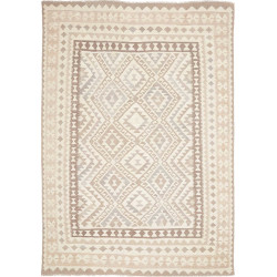 Tappeto Kilim Afghanistan 201x291 Crema Beige M