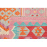 Tappeto Kilim Afghanistan 201x303 Rosa Corallo