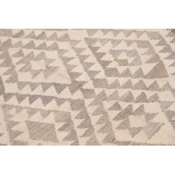 Tappeto Kilim Afghanistan 152x201 Crema Grigio