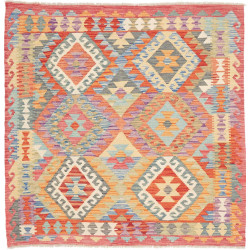 Tappeto Kilim Afghanistan 150x148 Multicolore T