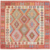 Tappeto Kilim Afghanistan 153x147 Rosso Terraco