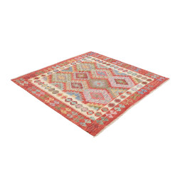 Tappeto Kilim Afghanistan 153x147 Rosso Terraco
