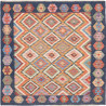 Tappeto Kilim Afghanistan 151x149 Blu Scuro Ara