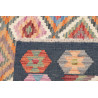 Tappeto Kilim Afghanistan 151x149 Blu Scuro Ara