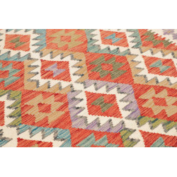 Tappeto Kilim Afghanistan 150x150 Crema Beige A
