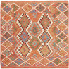 Tappeto Kilim Afghanistan 150x151 Terracotta Ar