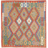 Tappeto Kilim Afghanistan 149x154 Rosso Arancio